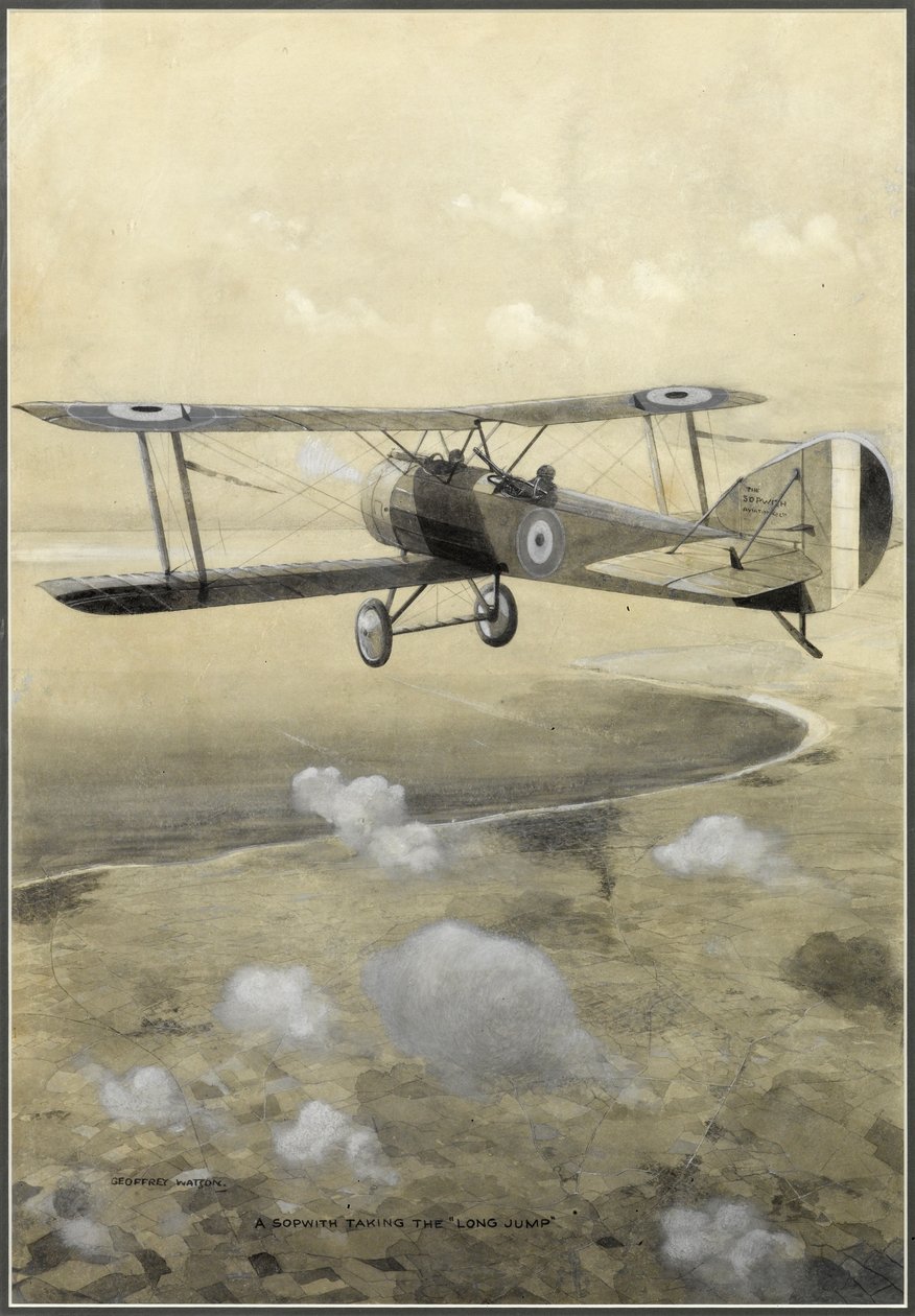 A „távugrást” végrehajtó Sopwith alkotó: Geoffrey Watson