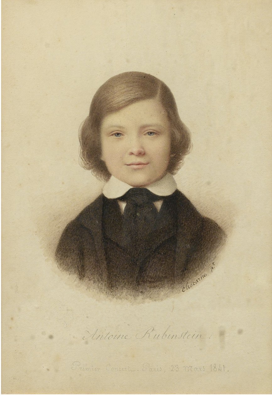 Anton Rubinstein 1829-1894, 12 évesen, 1841 alkotó: Geoffroy Alphonse Chocarne