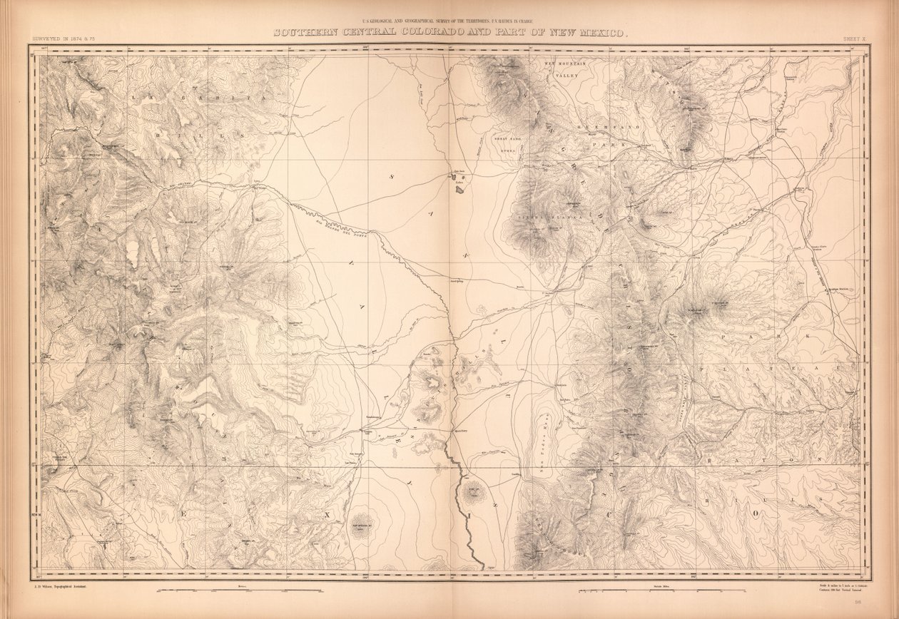 Colorado és a szomszédos terület egyes részei geológiai és földrajzi atlasza alkotó: Geological And Geographical Survey Of The Territories
