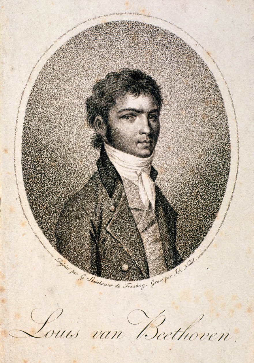 Louis van Beethoven (1712-73) portréja Johann Joseph Neidl (1776-1832) metszetében (metszet) alkotó: Georg Andreas Steinhauser