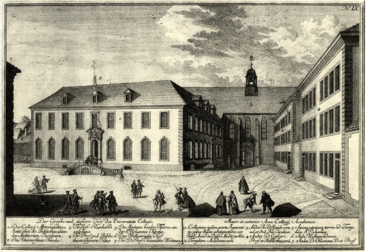 Goettingen Universitaet alkotó: Georg Daniel Heumann