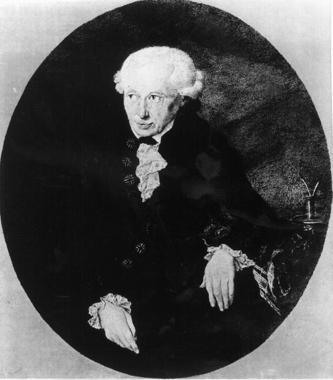 Emmanuel Kant (1724-1804) portréja, F. Bruckmann kiadása, 1905 (mezzotinta) alkotó: Georg Dobler