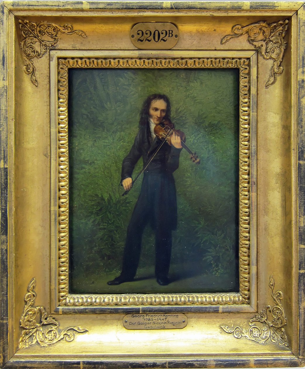 Nicolo Paganini hegedűművész alkotó: Georg Friedrich Kersting