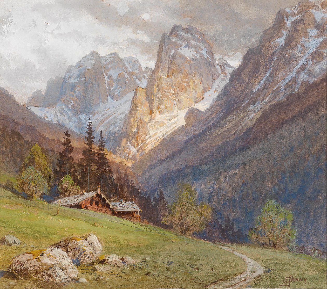 A Wilder Kaiser Kufstein közelében alkotó: Georg Janny