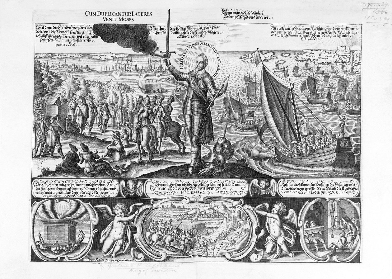 Gustavus Adolphus partraszállás Stralsundban 1630-ban alkotó: Georg Koler