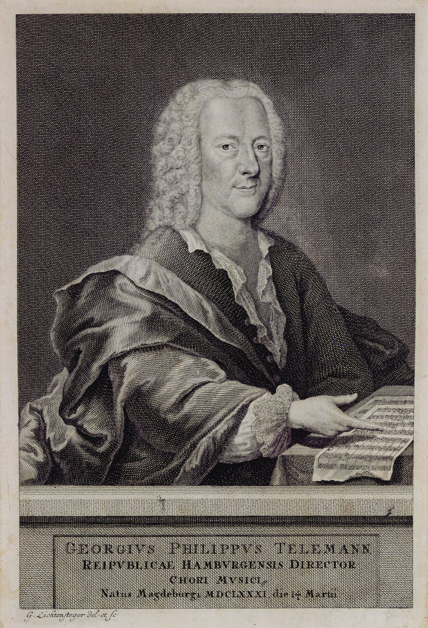 Georg Philipp Telemann portréja alkotó: Georg Lichtensteger