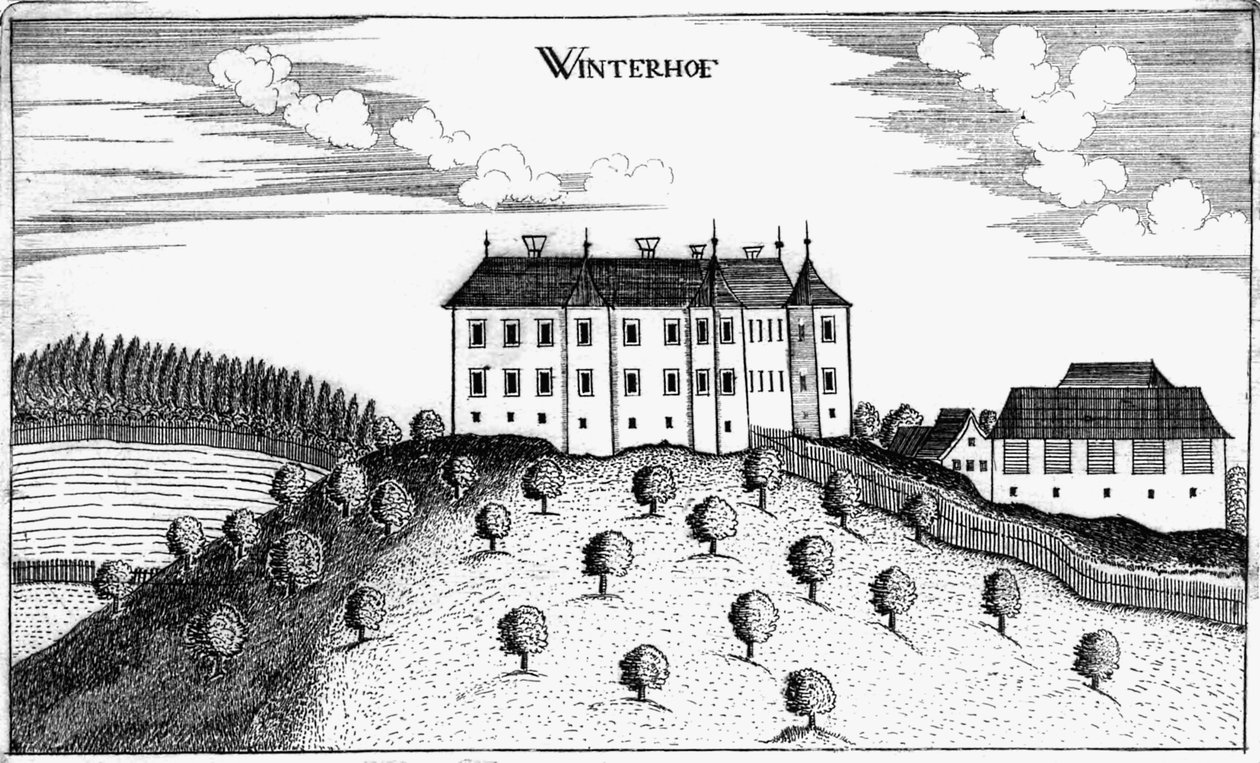 Winterhof kastély Stögerdorfban alkotó: Georg Matthaus Vischer