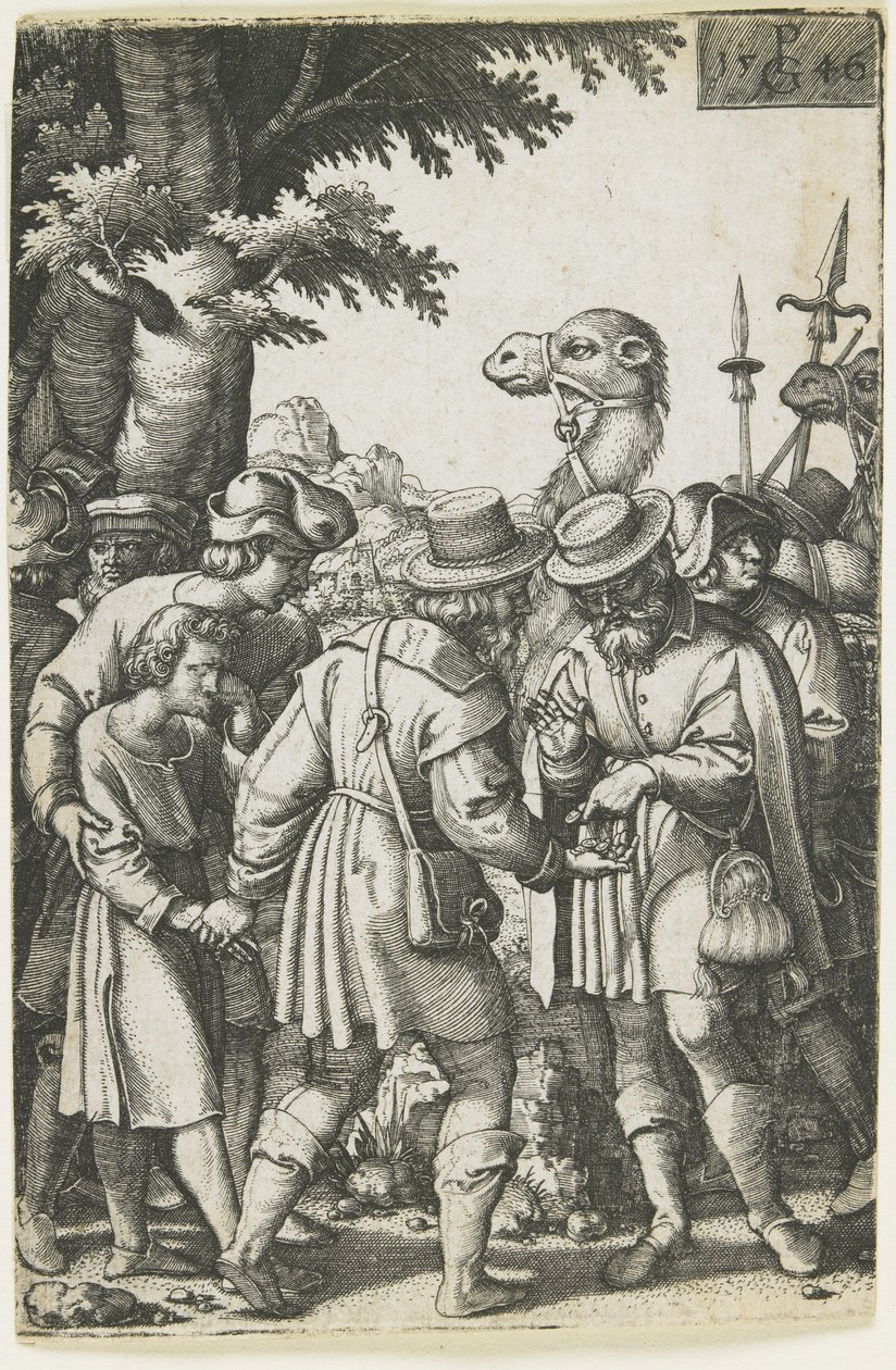 József eladva az izmaelitáknak, 1546 alkotó: Georg Pencz