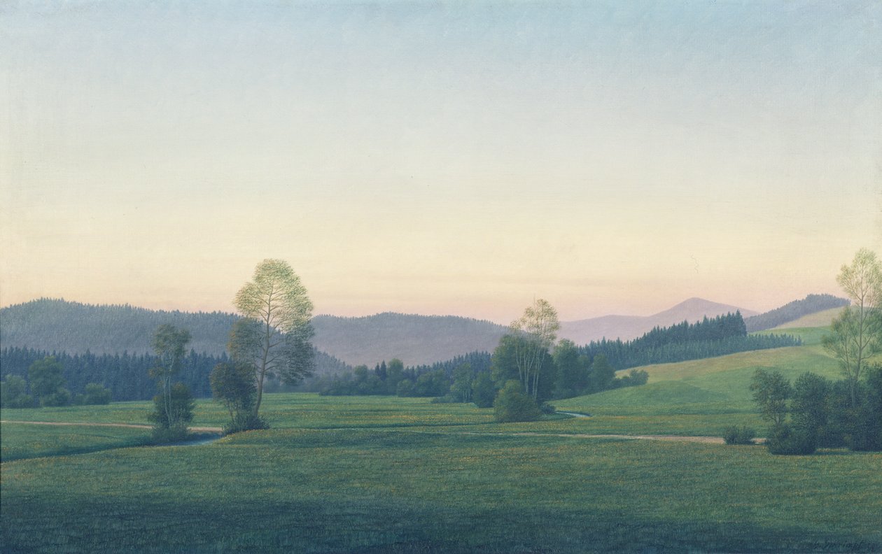 Bajor táj, 1933 alkotó: Georg Schrimpf