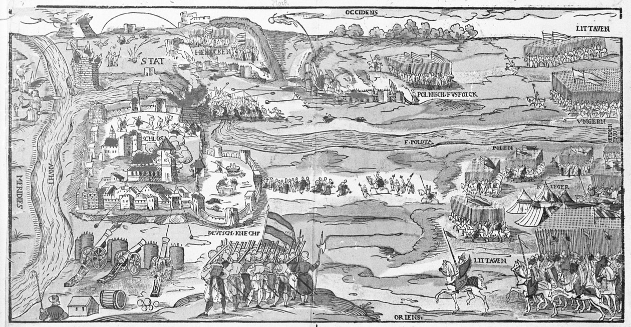 Polotsk ostroma 1579-ben alkotó: Georg the elder Mack