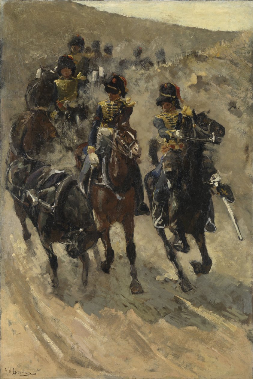 A sárga lovasok, 1885-86 alkotó: George Hendrik Breitner