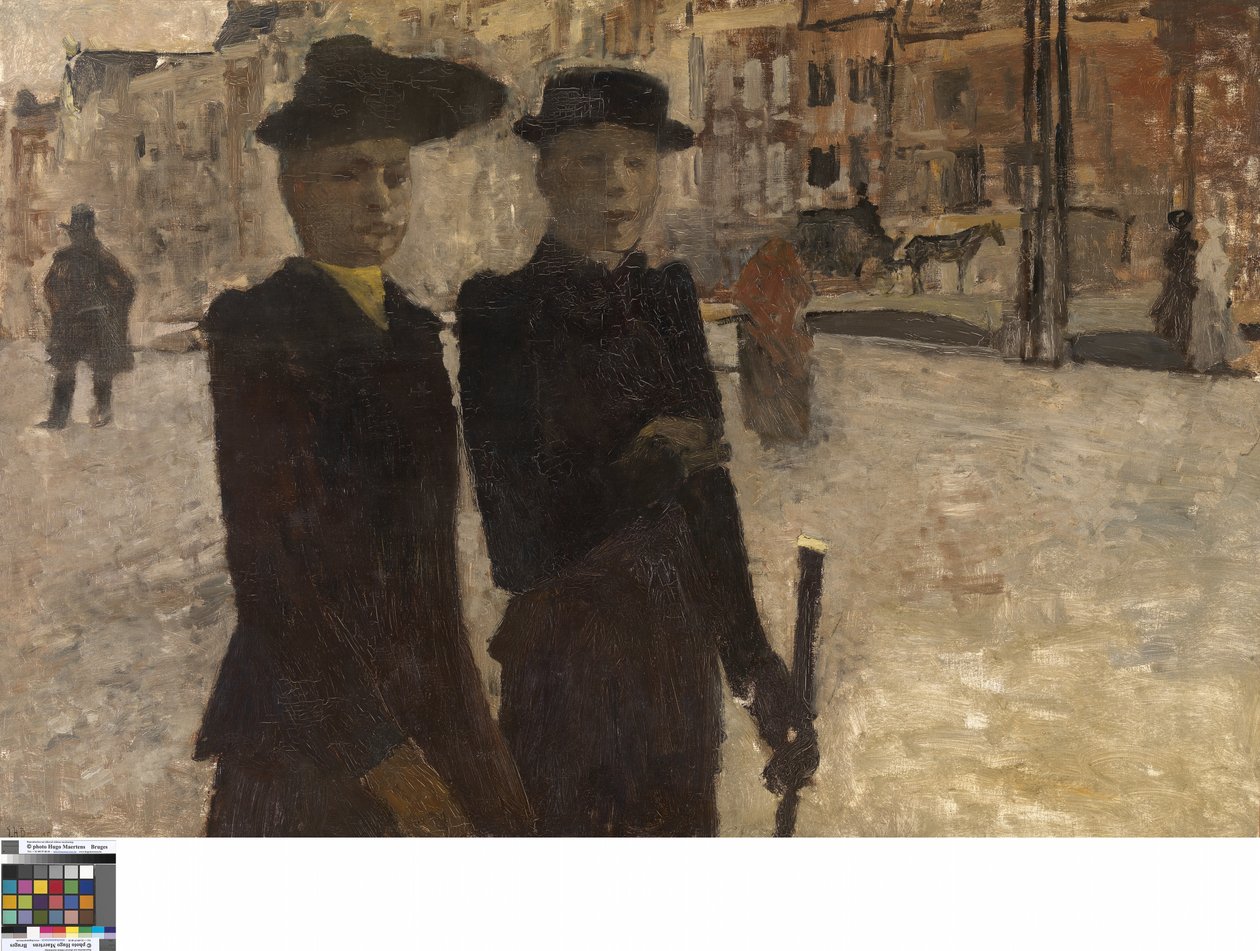 Women on the Rokin (olaj, vászon) alkotó: Georg Hendrik Breitner