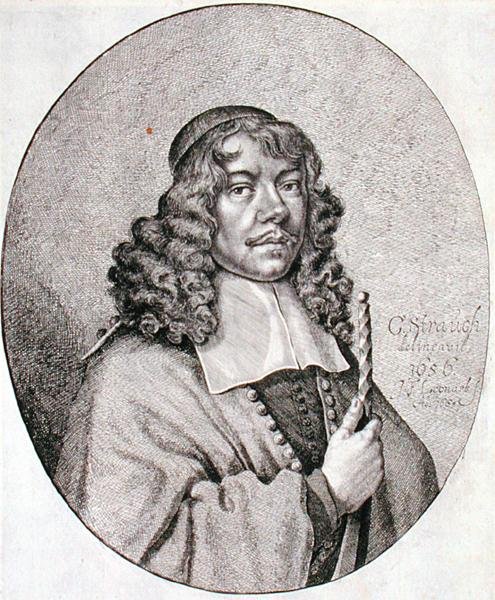 Gabriel Schutz (1585-1672) portréja, vésette Johann Friedrich Leonart (1633-80) 1668 (metszet) alkotó: Georg (after) Strauch