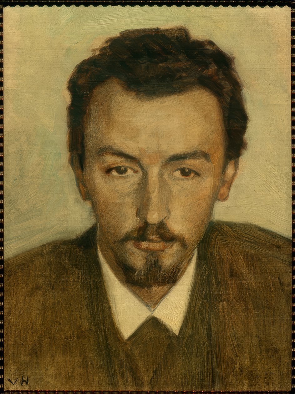 Vilhelm Hammershoi festő portréja alkotó: Georg Nicolai Achen