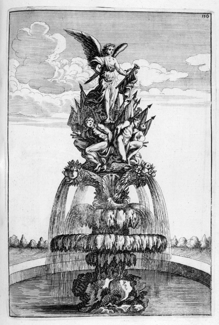 Szökőkútterv, 1664 alkotó: Georg Andreas Bockler