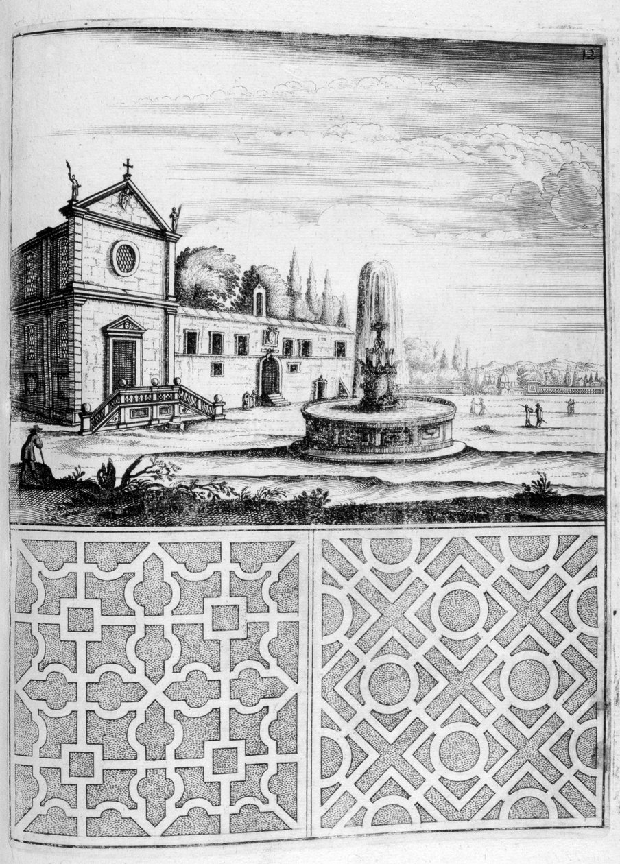 Ház-, szökőkút- és kerttervezés, 1664 alkotó: Georg Andreas Bockler
