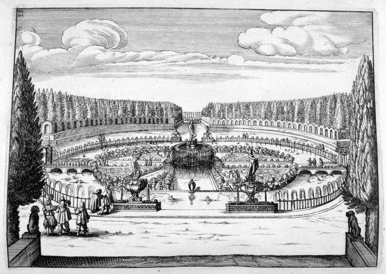 Díszkút- és kerttervezés, 1664 alkotó: Georg Andreas Bockler