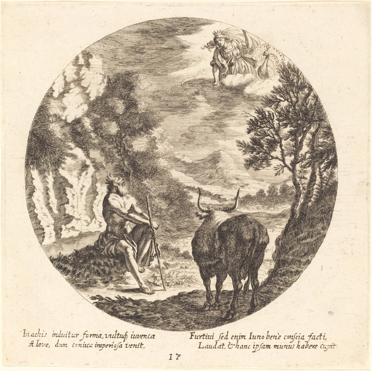 A Jupiter Io-t tehénré változtatja alkotó: Georg Andreas Wolfgang the Elder