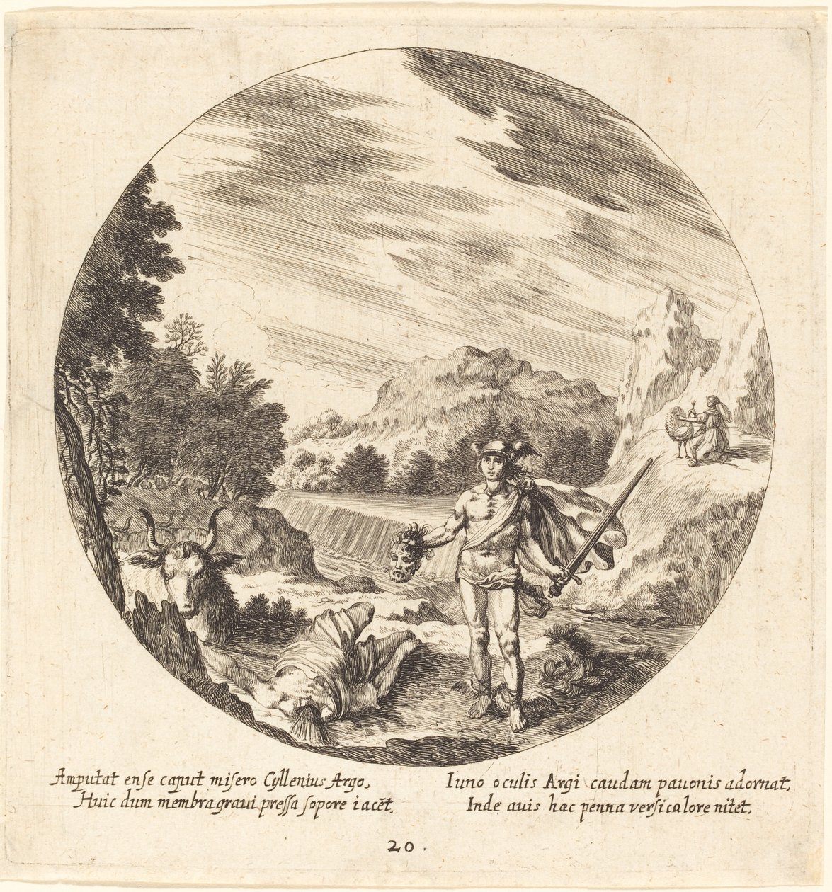 A Merkúr megöli Argust alkotó: Georg Andreas Wolfgang the Elder