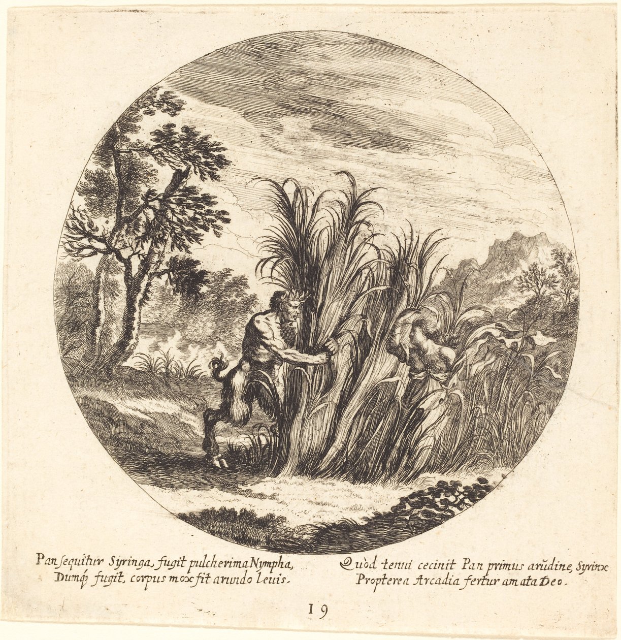 Pan és Syrinx alkotó: Georg Andreas Wolfgang the Elder