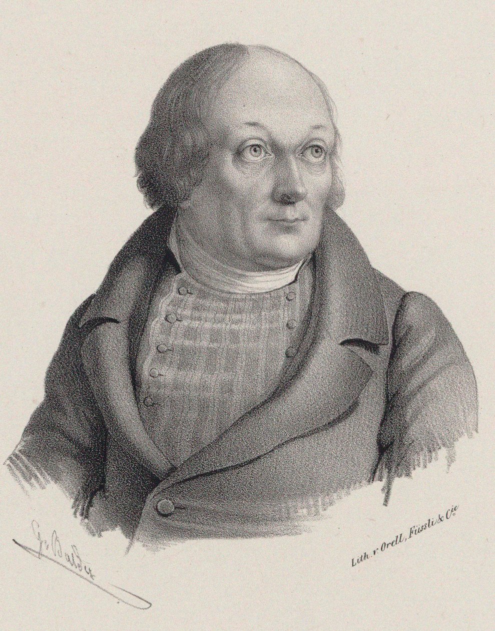 Hans Georg Nägeli portréja 1773-1836, c. 1840. alkotó: Georg Balder