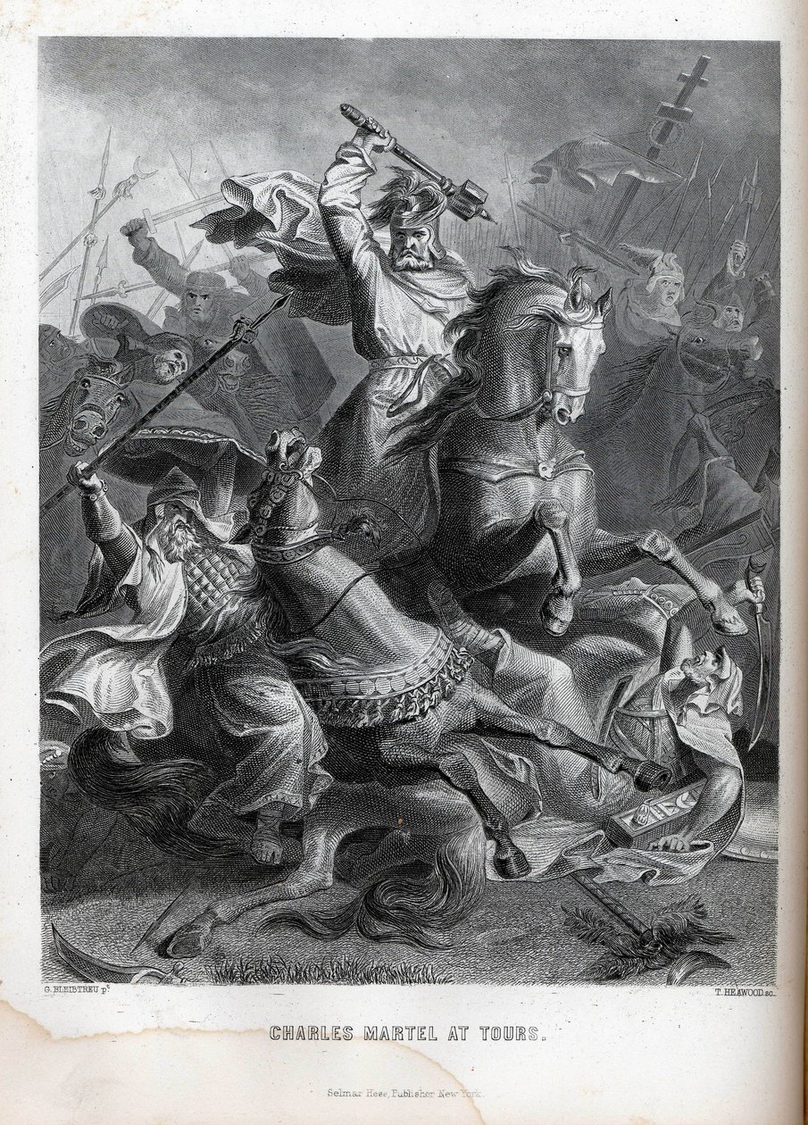 Charles Martel Toursban, 1882 alkotó: Georg Bleibtreu