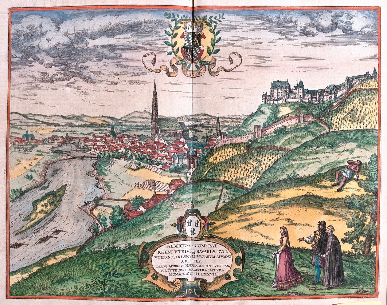 Colonia, Németország - Georg Braun "Civitates Orbis Terrarum" című művében, Köln 1617. alkotó: Georg Braun