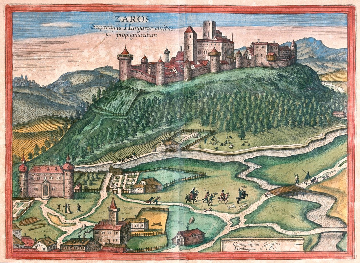 Zaros, Kréta - Georg Braun, Köln 1617, "Civitates Orbis Terrarum" című művében. alkotó: Georg Braun