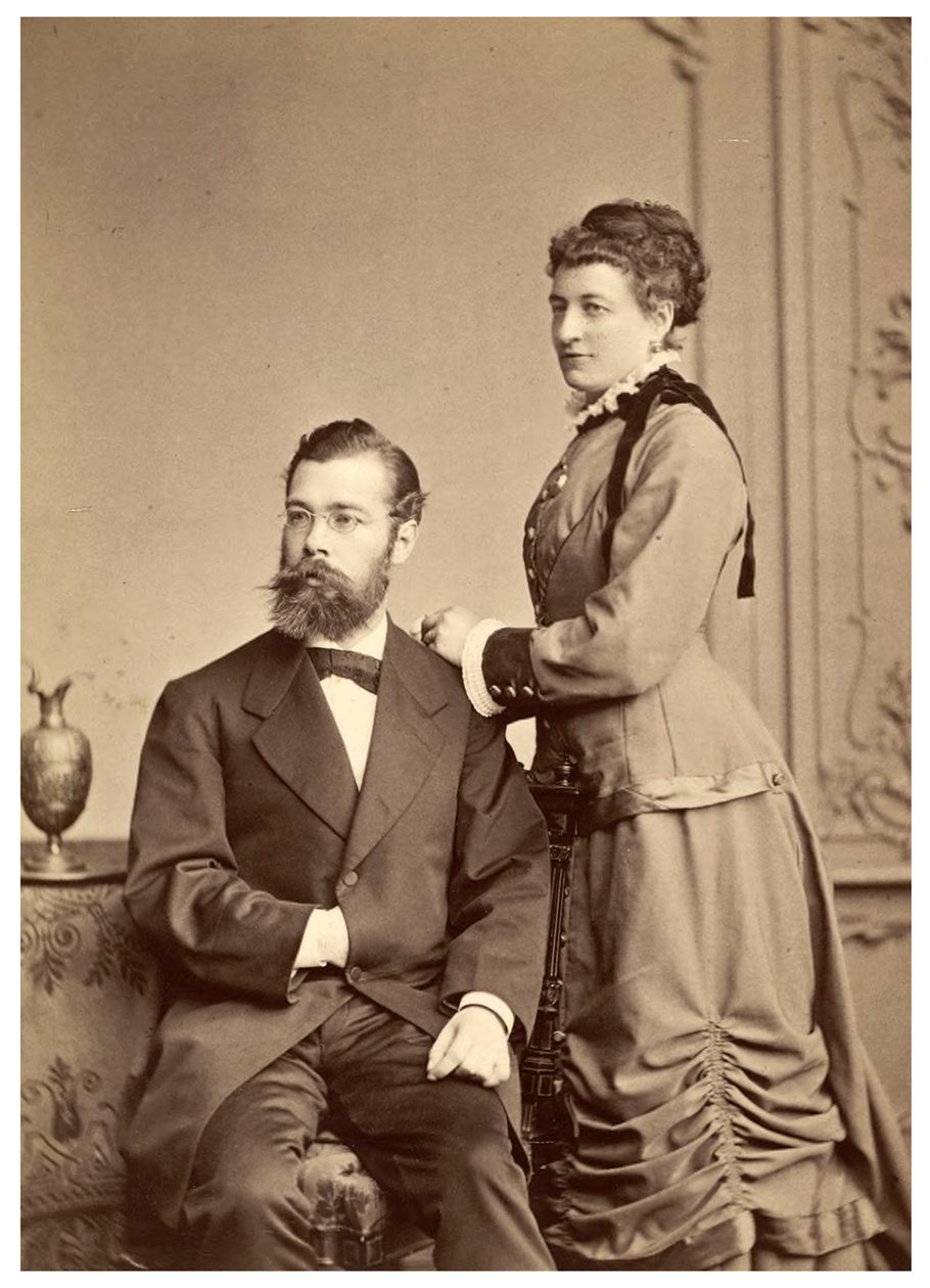 Hermann von Ihering portréja első feleségével, Anna Maria Clara Belzer Wolfdal alkotó: Georg Brokesch