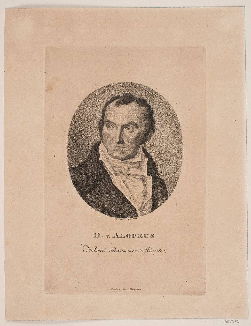 David Alopeus alkotó: Georg Christian Schule