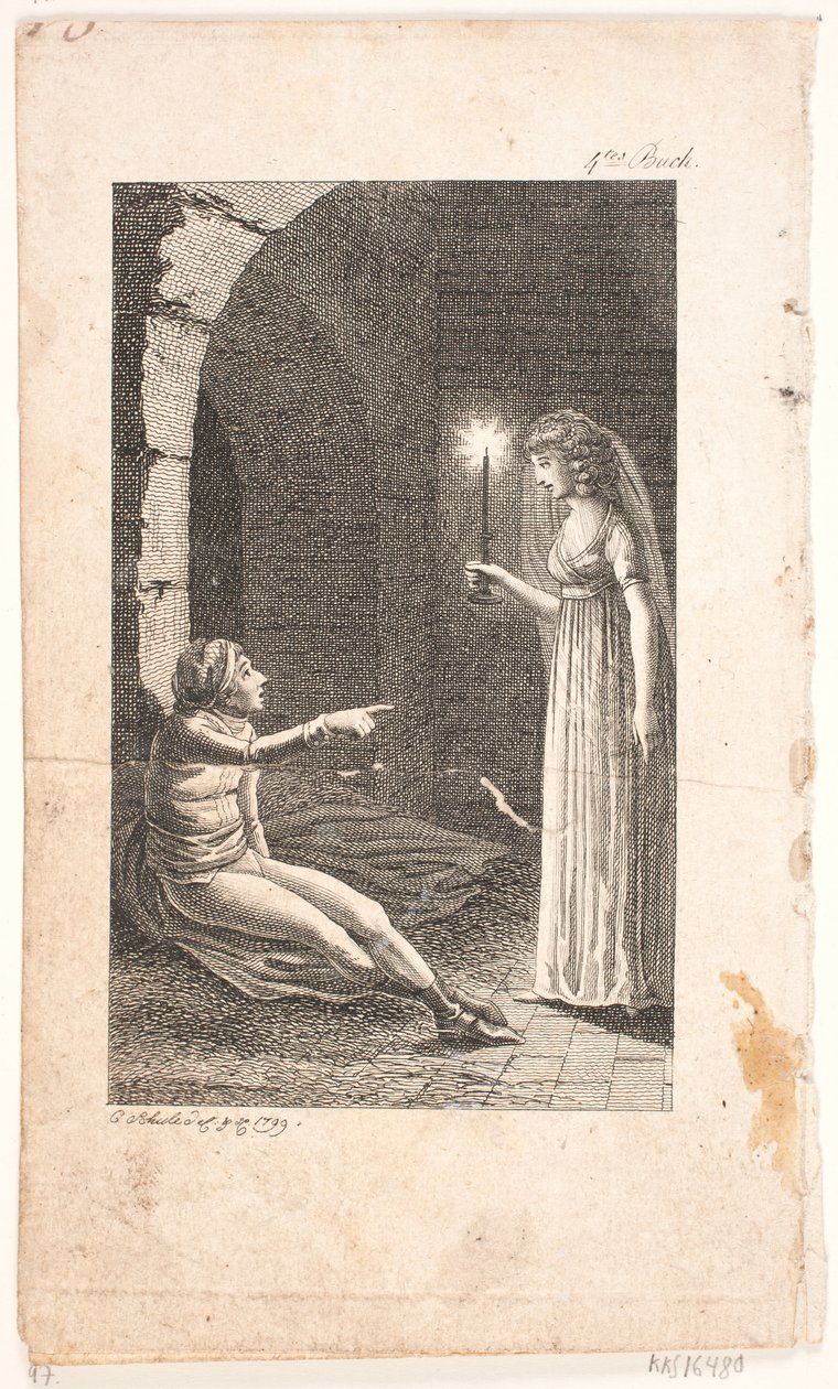 Illusztráció börtönjelenettel alkotó: Georg Christian Schule