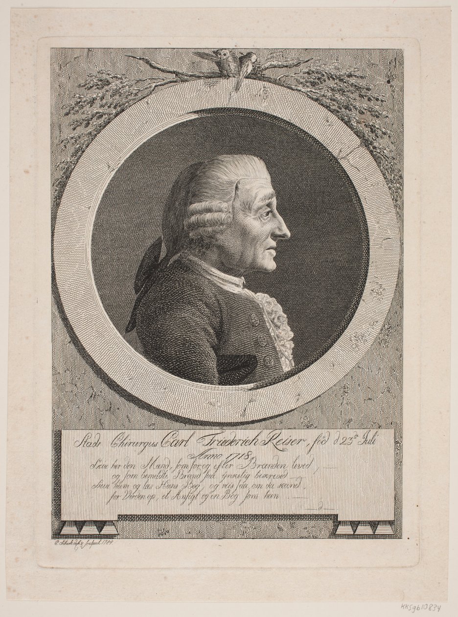A sebész C. F. Reiser alkotó: Georg Christian Schule