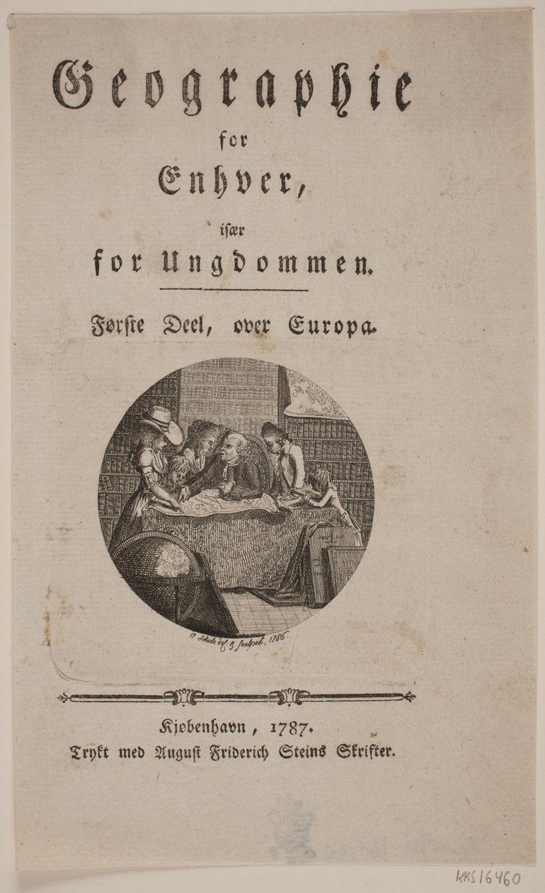 Címoldal "Földrajz bárkinek" matricával alkotó: Georg Christian Schule