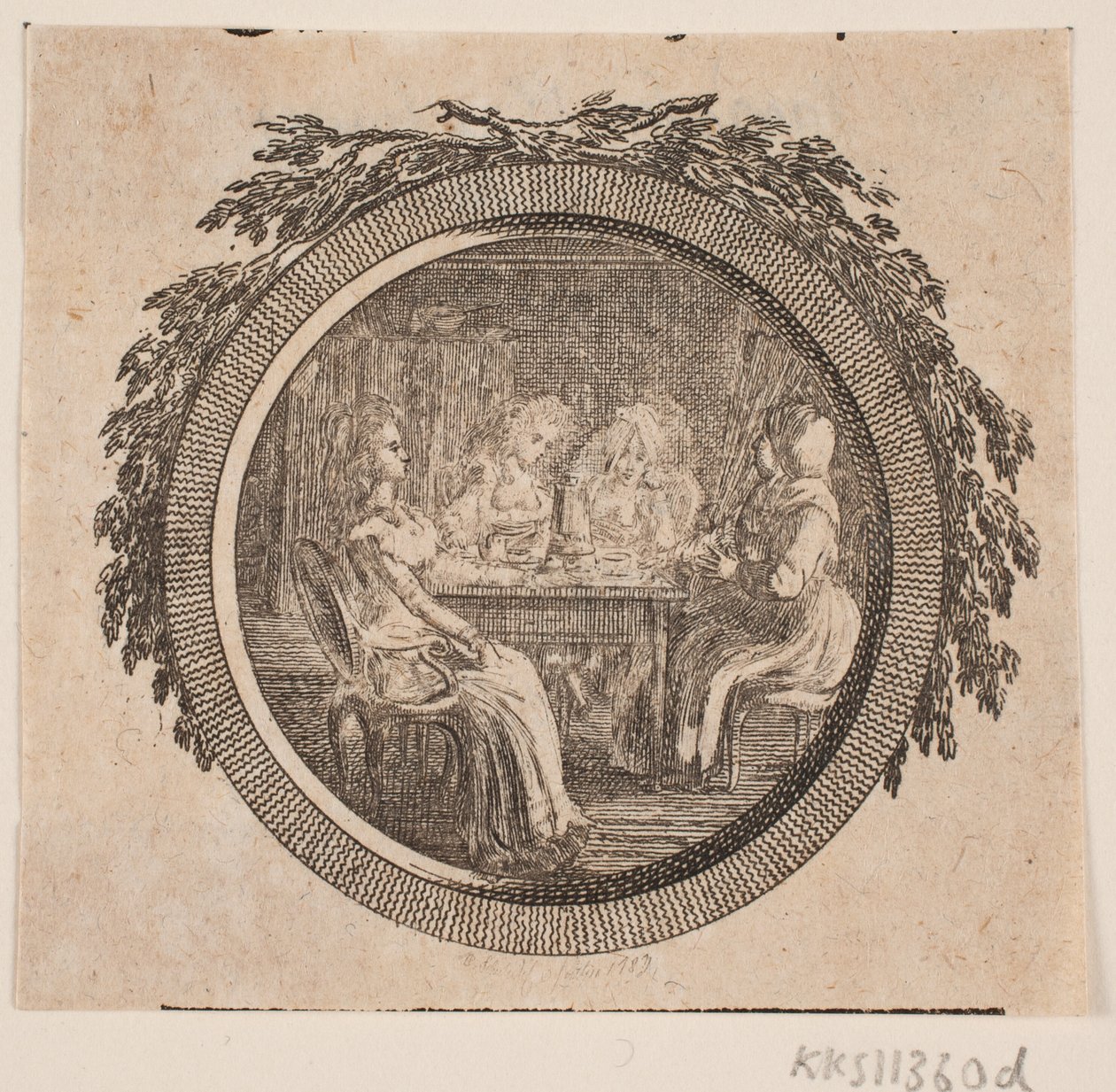 Címmatrica S. Richardsonnak: "Miss Clarissa Harlowe története", harmadik rész alkotó: Georg Christian Schule