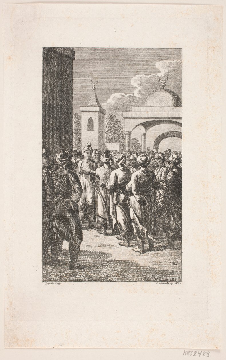 Török utcakép alkotó: Georg Christian Schule