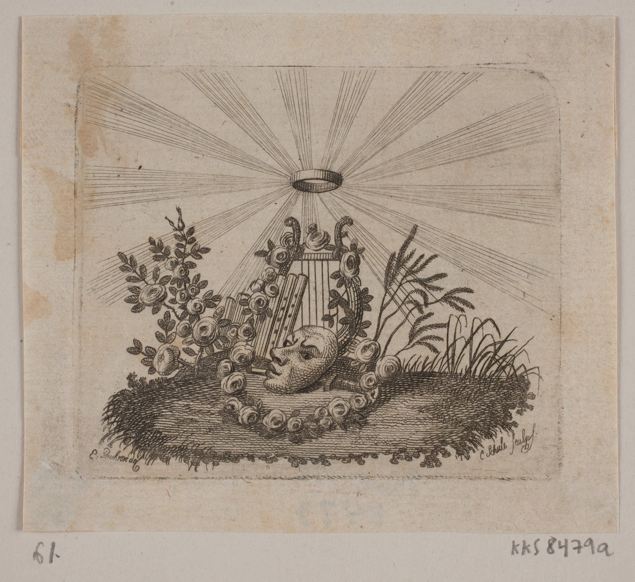Matrica J. H. Wessel „Minden írás” című művéhez alkotó: Georg Christian Schule