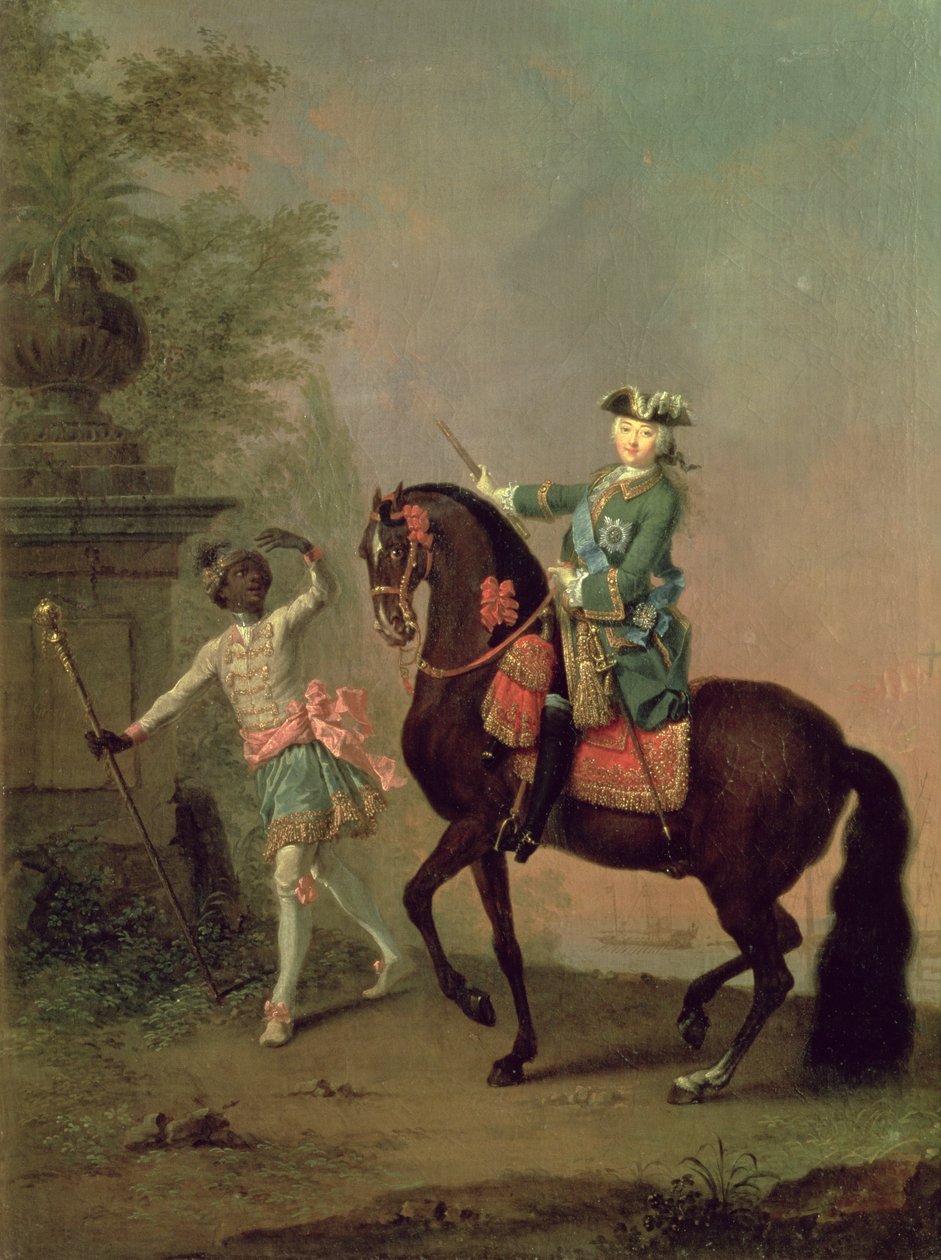 Erzsébet Petrovna császárné portréja alkotó: Georg Christoph Grooth