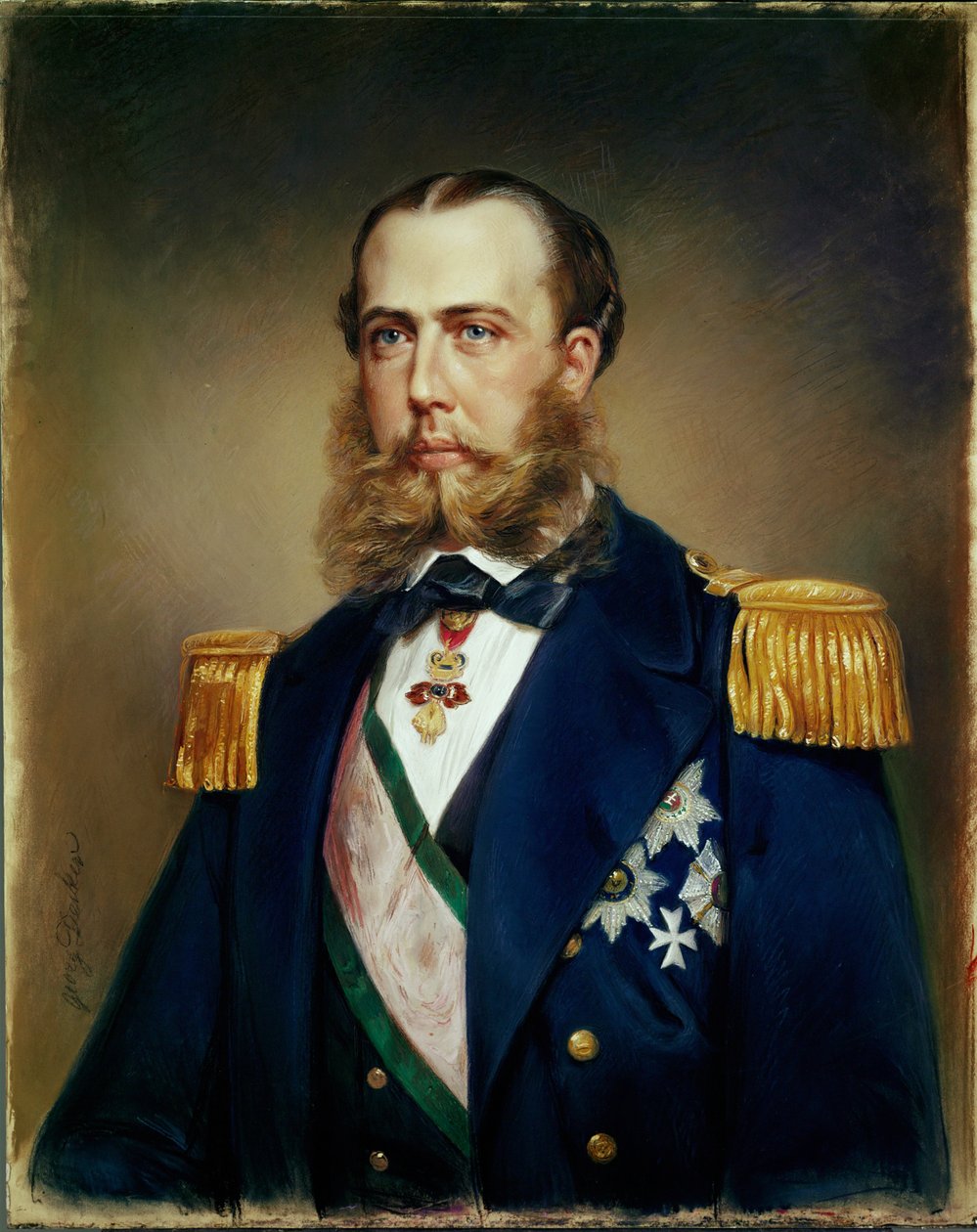 Ferdinánd Max főherceg, később Maximilian mexikói császár, 1867-ben kivégezték a Juarez Garcia vezette mexikói köztársasági forradalmárok ... (pasztell) alkotó: Georg Decker