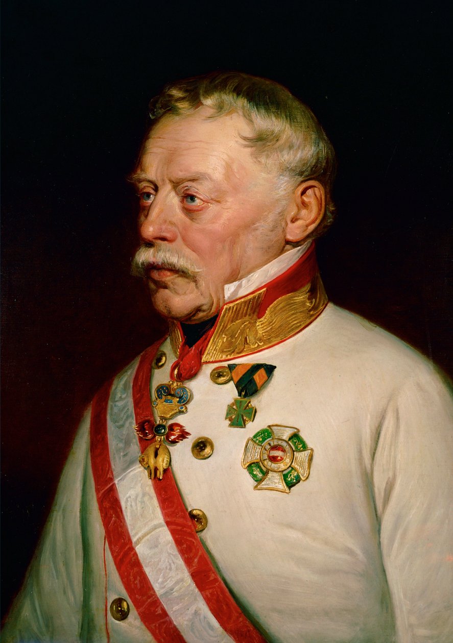 Johann Joseph Wenzel Radetzky von Radetz tábornok ... (festmény, vászon) alkotó: Georg Decker