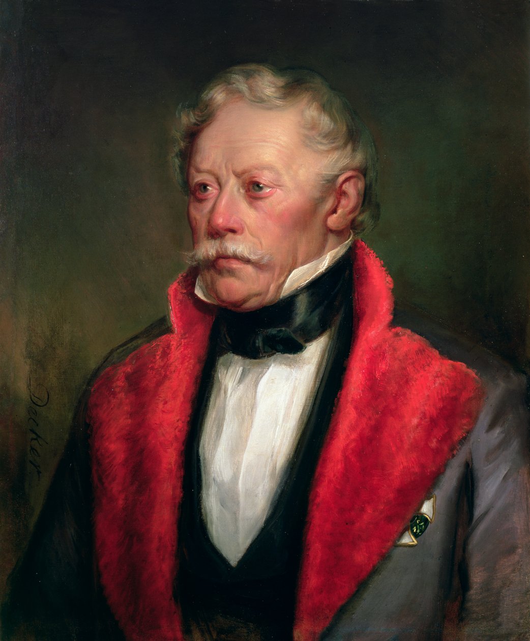 Johann Joseph Wenzel, Radetzky gróf (1766-1858) a lombardo-velencei területek kormányzója az 1800-as évek közepén alkotó: Georg Decker