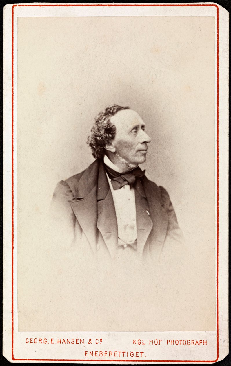 Hans Christian Andersen (1805-1875) portréja, készítette Hansen, Georg Emil (1833-1891). Fénykép, c. 1871. Magángyűjtemény alkotó: Georg Emil Hansen