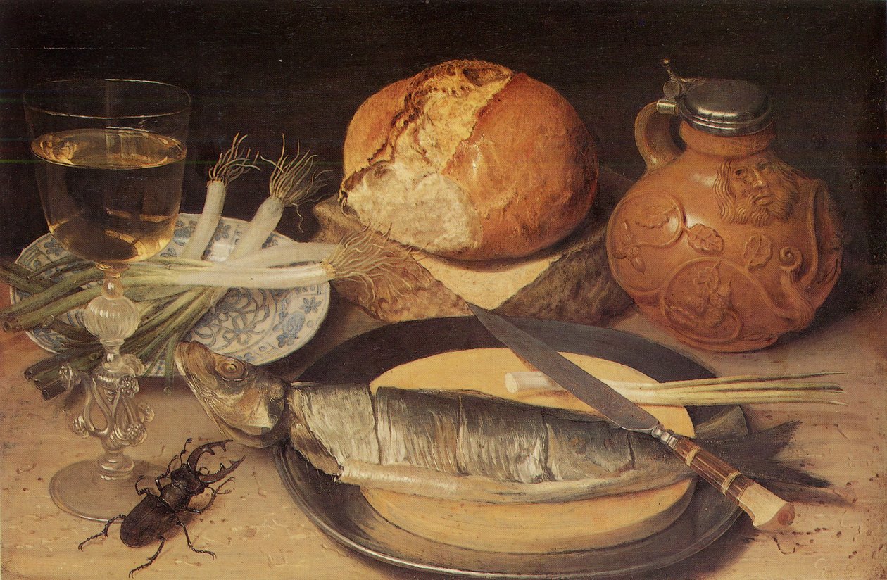 Német: Csendélet szarvasbogárral Csendélet szarvasbogárral alkotó: Georg Flegel