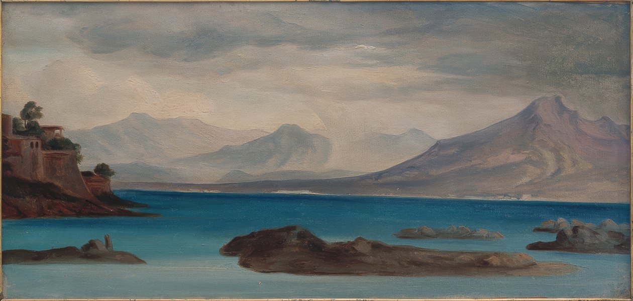 Kilátás a Nápolyi-öbölre alkotó: Georg Friedrich August Lucas