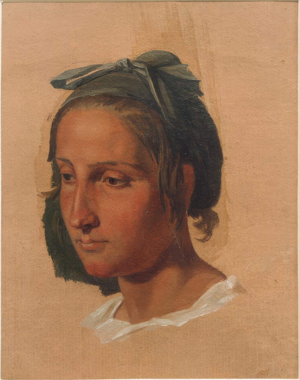 Portrétanulmány egy olasz nőről alkotó: Georg Friedrich August Lucas