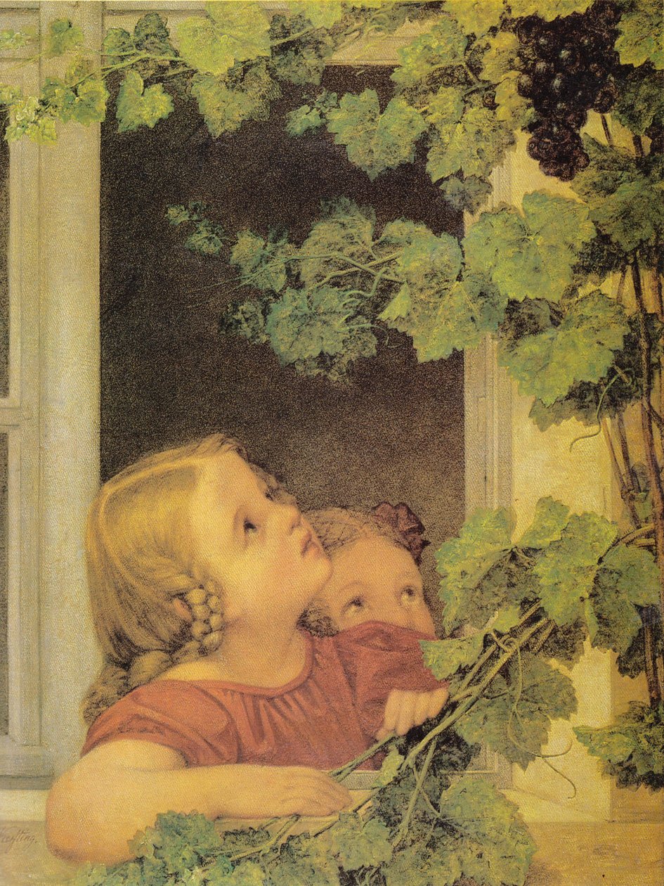 Gyerekek az ablaknál alkotó: Georg Friedrich Kersting