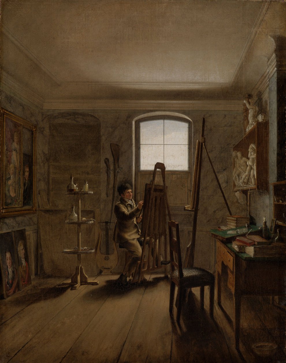 Gerhard von Kügelgen festő a műtermében alkotó: Georg Friedrich Kersting