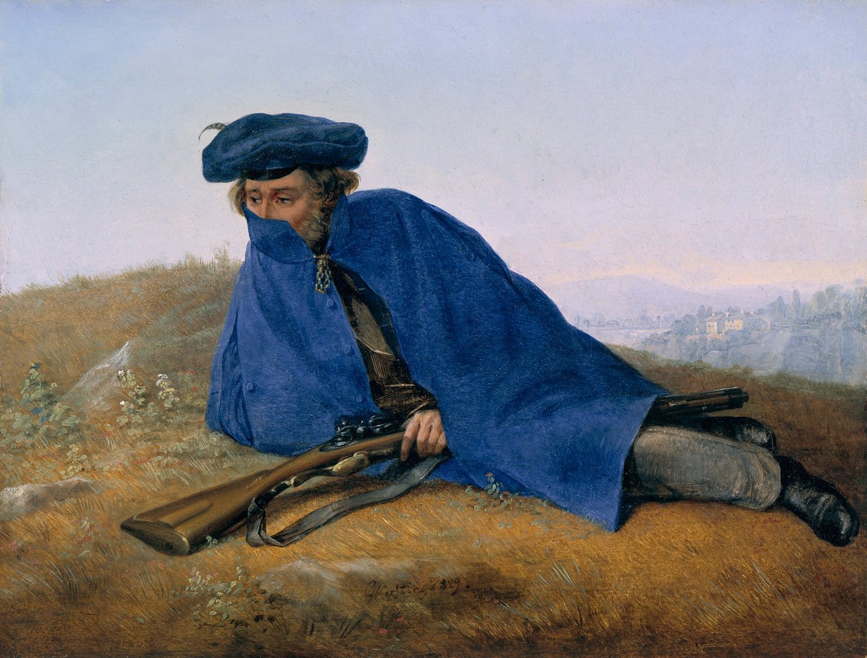 Német: Auf Vorposten On Outpost alkotó: Georg Friedrich Kersting