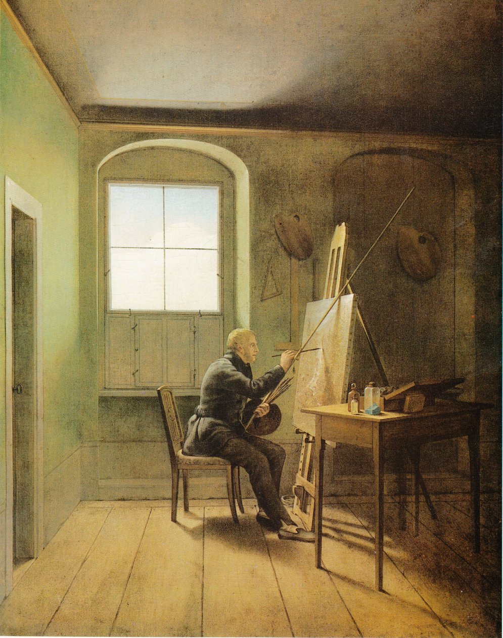Német: Caspar David Friedrich műtermében Caspar David Friedrich műtermében (1811) alkotó: Georg Friedrich Kersting
