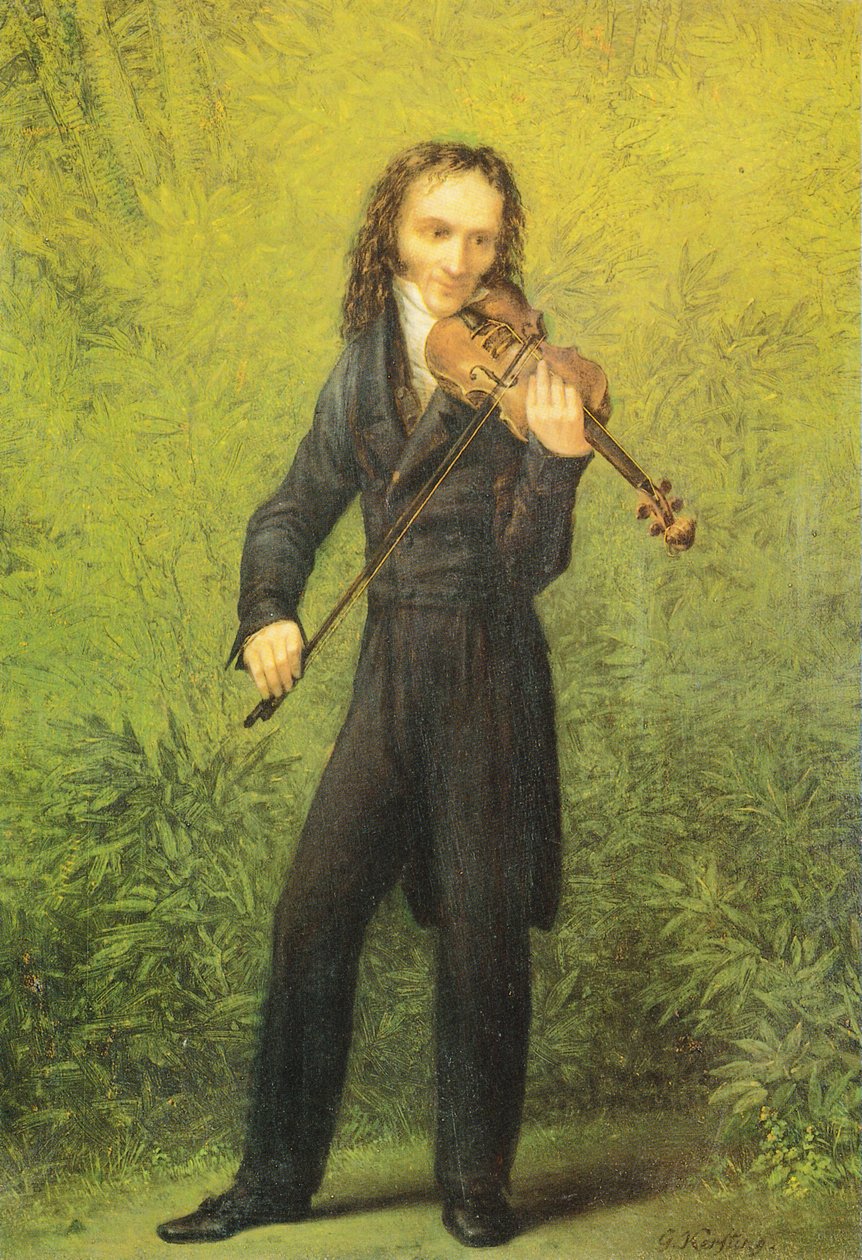 A hegedűművész Niccolò Paganini alkotó: Georg Friedrich Kersting