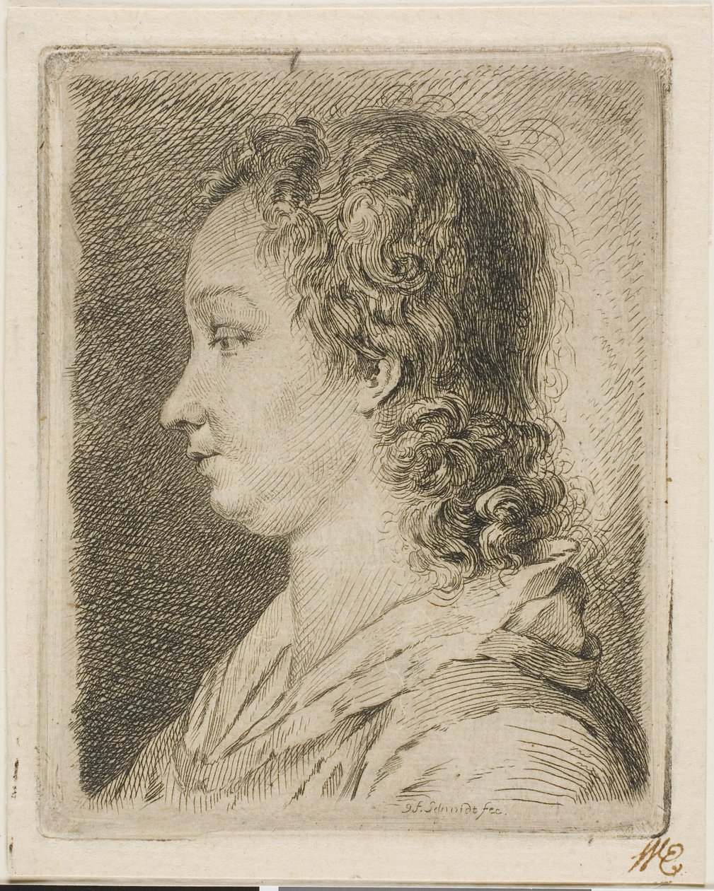 Madame Schmidt (a művész felesége) alkotó: Georg Friedrich Schmidt